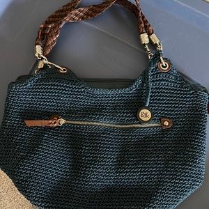 The Sak indigo women’s blue crochet hobo satchel bag shoulder